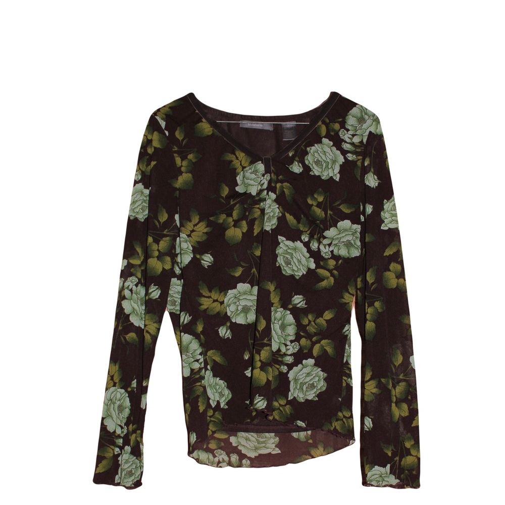 Grungy floral top